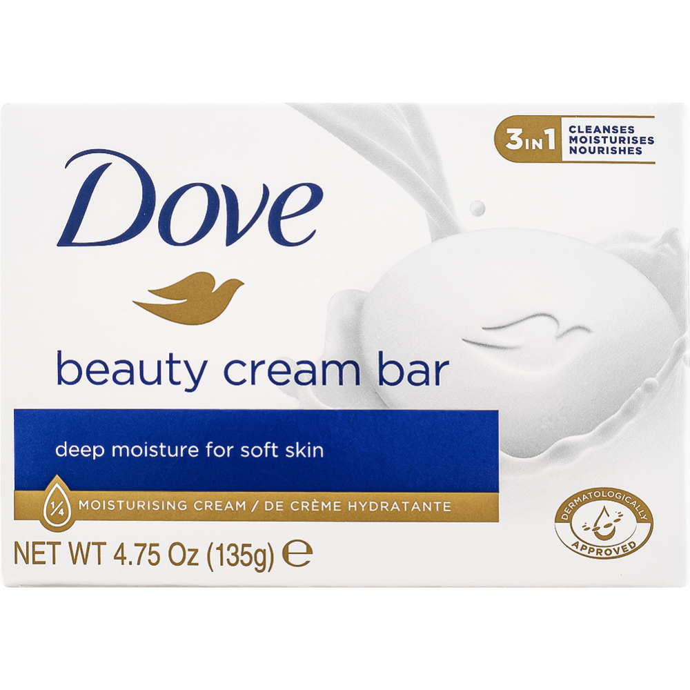 Крем-мыло «Dove» Cream Bar, увлажняющее, 135 г #0