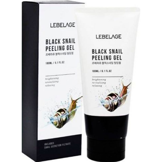 Пилинг для лица «Lebelage» Black Snail Peeling Gel, с муцином улитки, 180 мл