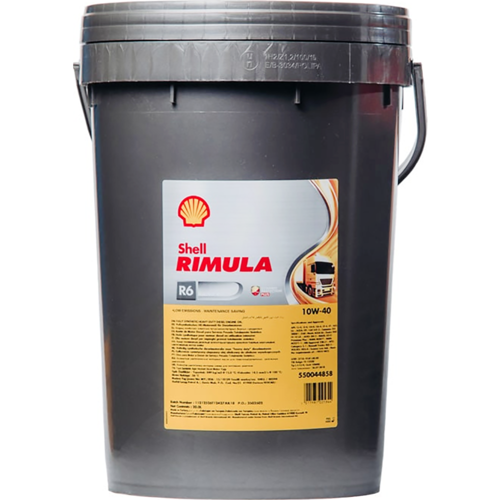 Масло моторное «Shell» Rimula R6 LM, 10W-40, 550044858, 20 л