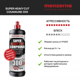 Полировальная паста Menzerna Super Heavy Cut Compound 300 improved - 1 кг