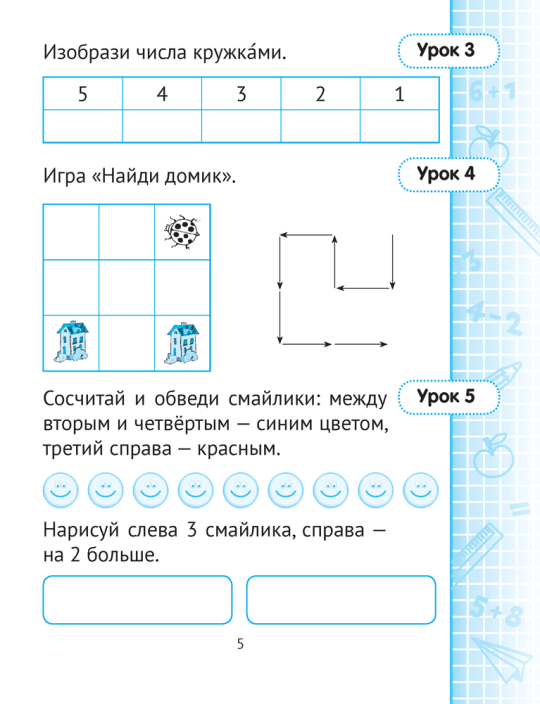 Математика. 1 класс. Минутка устного счёта