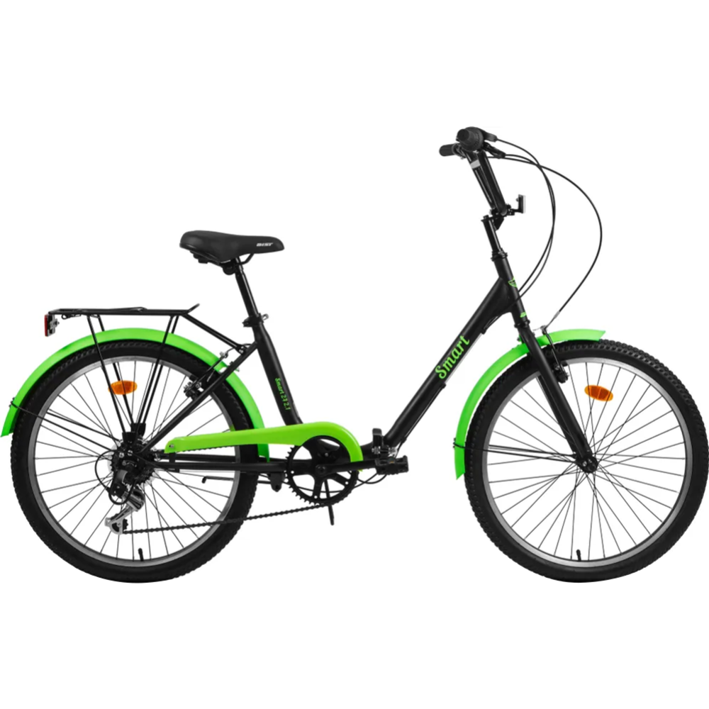 Велосипед «AIST» Smart 24 1.1 2023, черно-зеленый