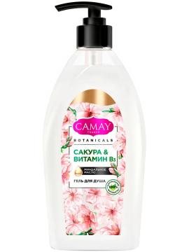 CAMAY Гель для душа  BOTANICALS Японская сакура 750 мл