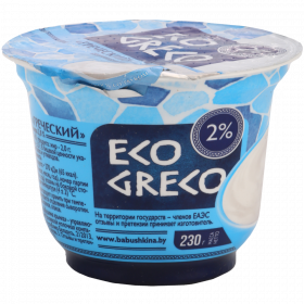 Йогурт гре­че­ский «Eco Greco» 2%, 230 г