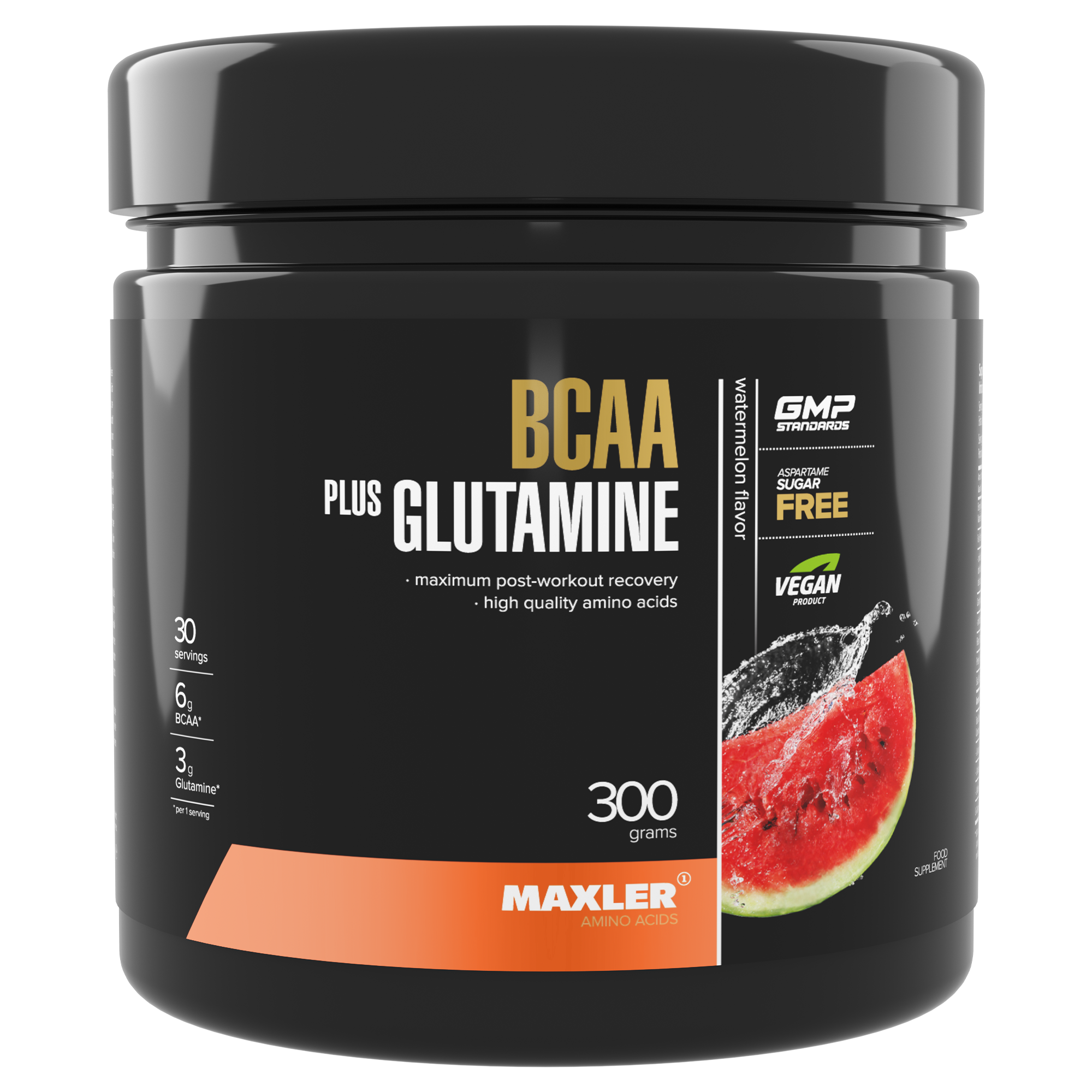 ВСАА с глютамином Maxler BCAA + Glutamine 300 g - Watermelon