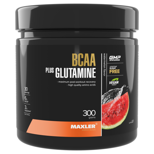 ВСАА с глютамином Maxler BCAA + Glutamine 300 g - Watermelon