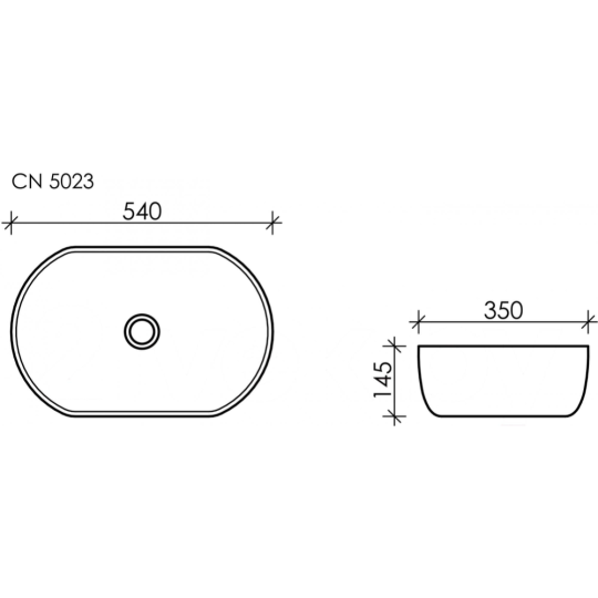 Умывальник «Ceramica Nova» Element CN5023