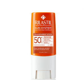 Rilastil SUN SYSTEM Прозрачный стик для чувствительных зон SPF50+, 8,5 мл