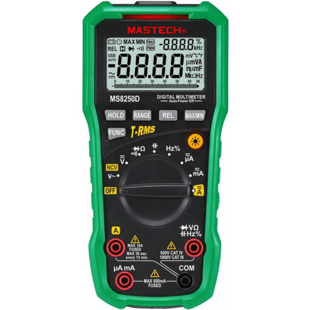 Мультиметр «Mastech» MS8250D, 13-2103, профессиональный