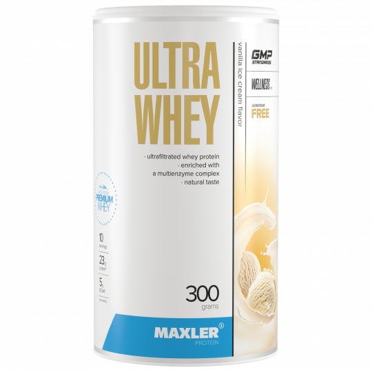 Протеины Maxler Ultra Whey 300 g (can) - Vanilla Ice Cream