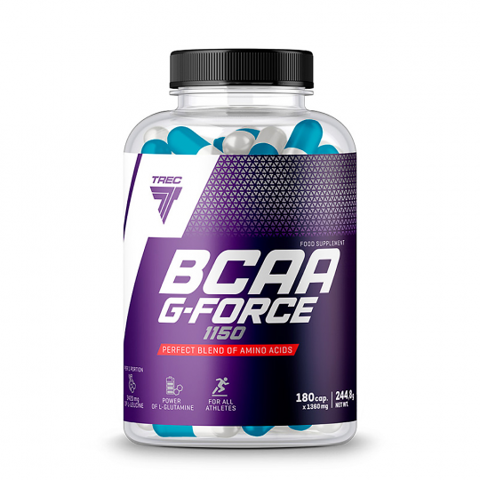 Аминокислота с глютамином БЦАА Trec Nutrition BCAA G-Force 1150 180 капсул