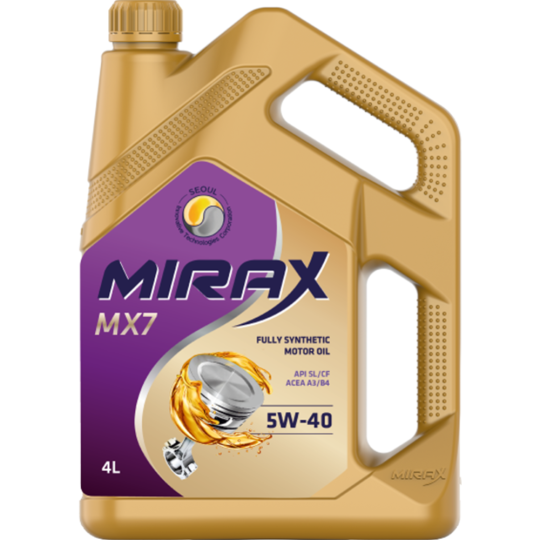 Масло моторное «Mirax» Mirax MX7, 607025, 4 л