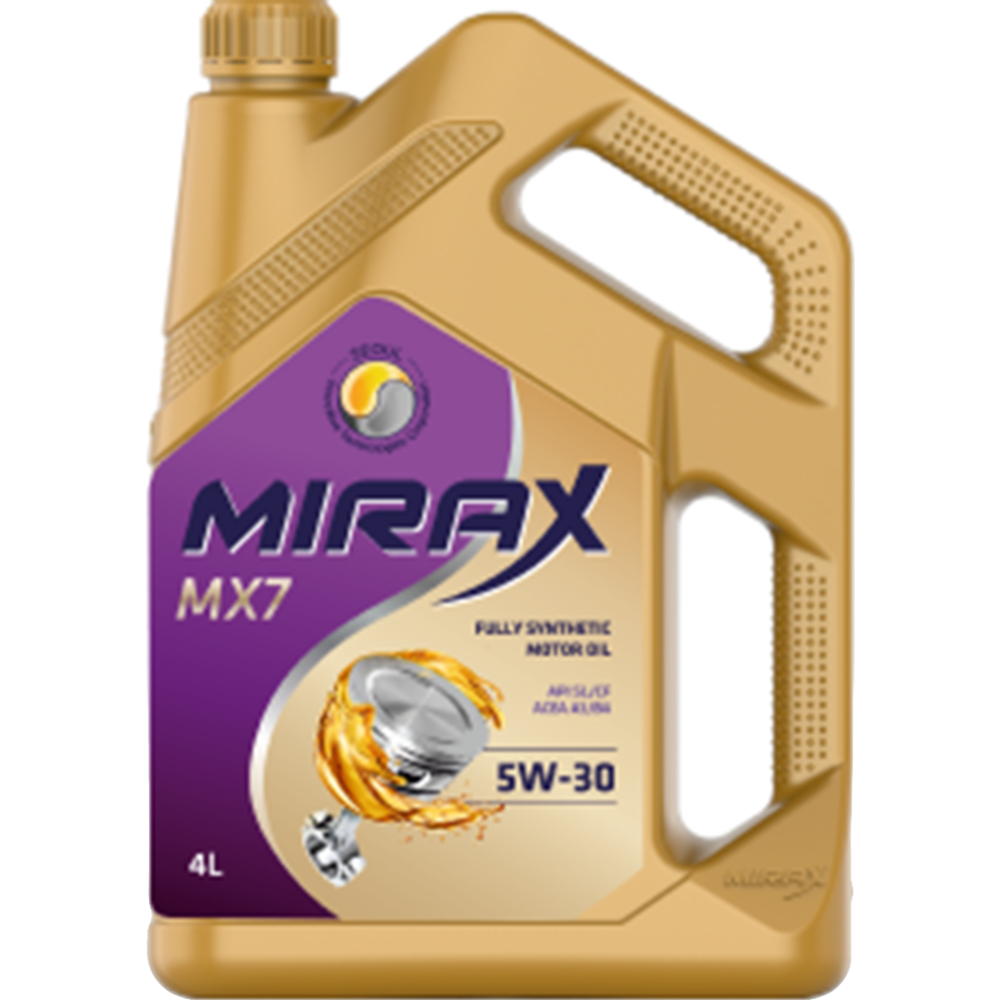 Масло моторное «Mirax» синтетическое Mirax MX7, 607027, 4 л