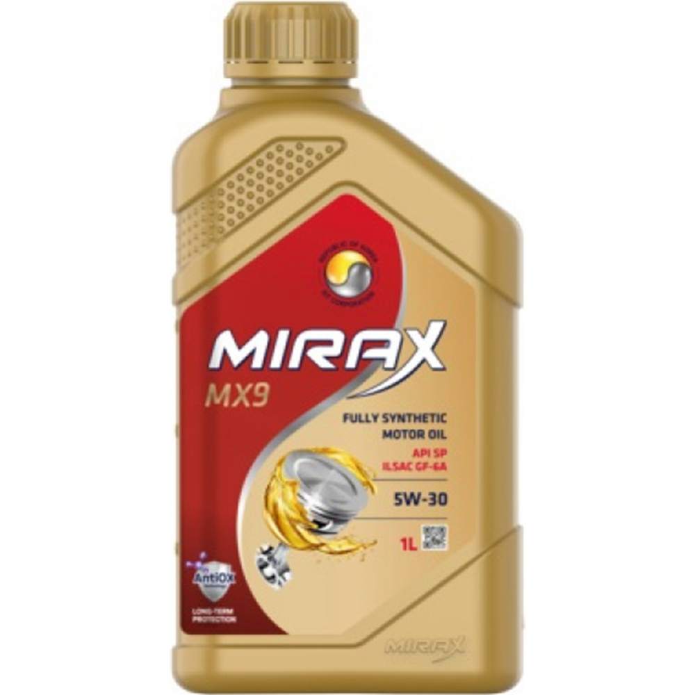 Масло моторное «Mirax» синтетическое Mirax MX9, 607028, 1 л