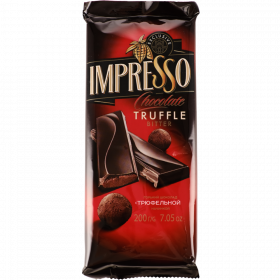 Шо­ко­лад «Impresso» горь­кий с трю­фель­ной на­чин­кой, 200 г