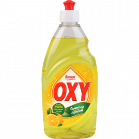 Сред­ство для мытья посуды «Romax OXY» сочный лимон, 450 г