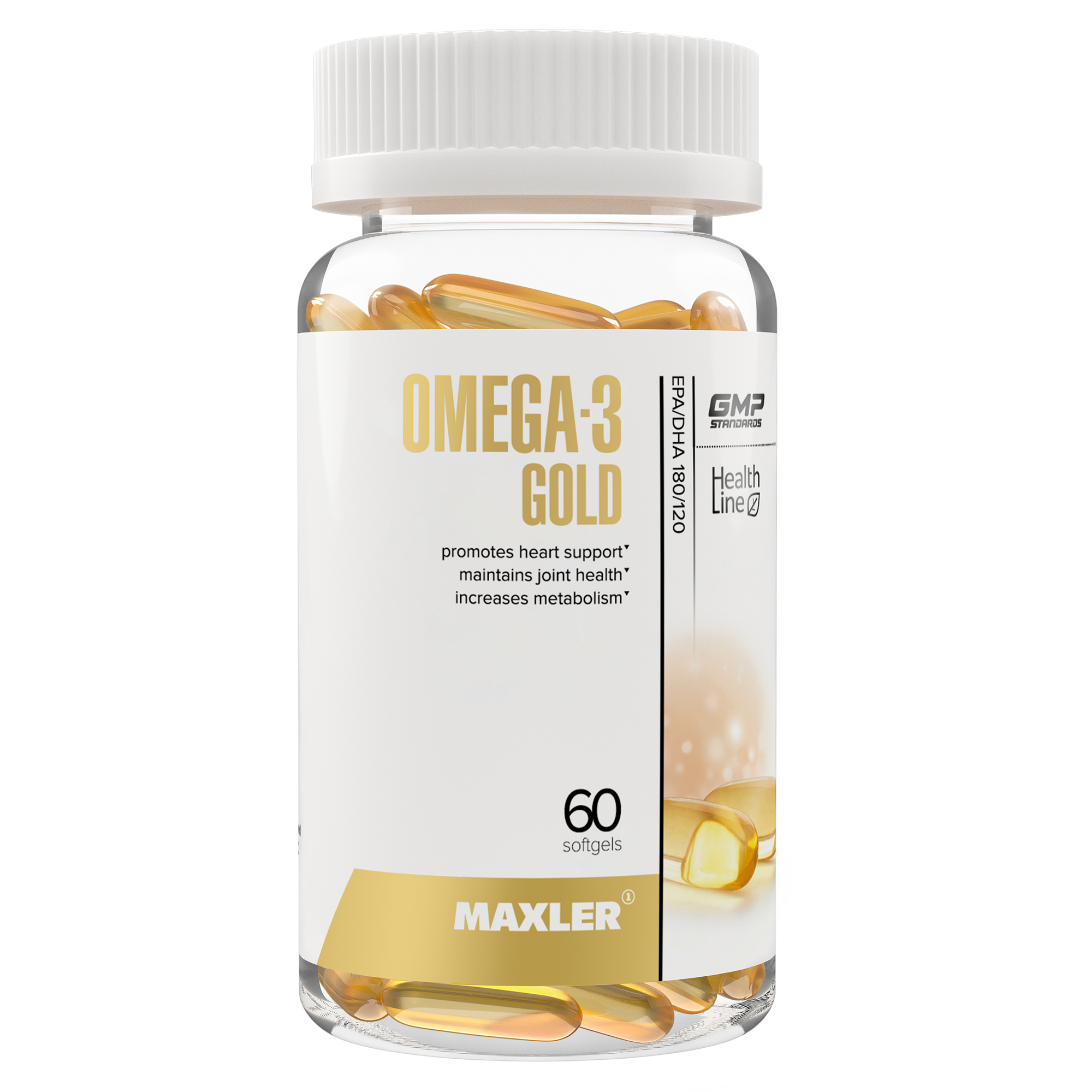 Омега-3 Maxler Omega-3 Gold 60 softgels