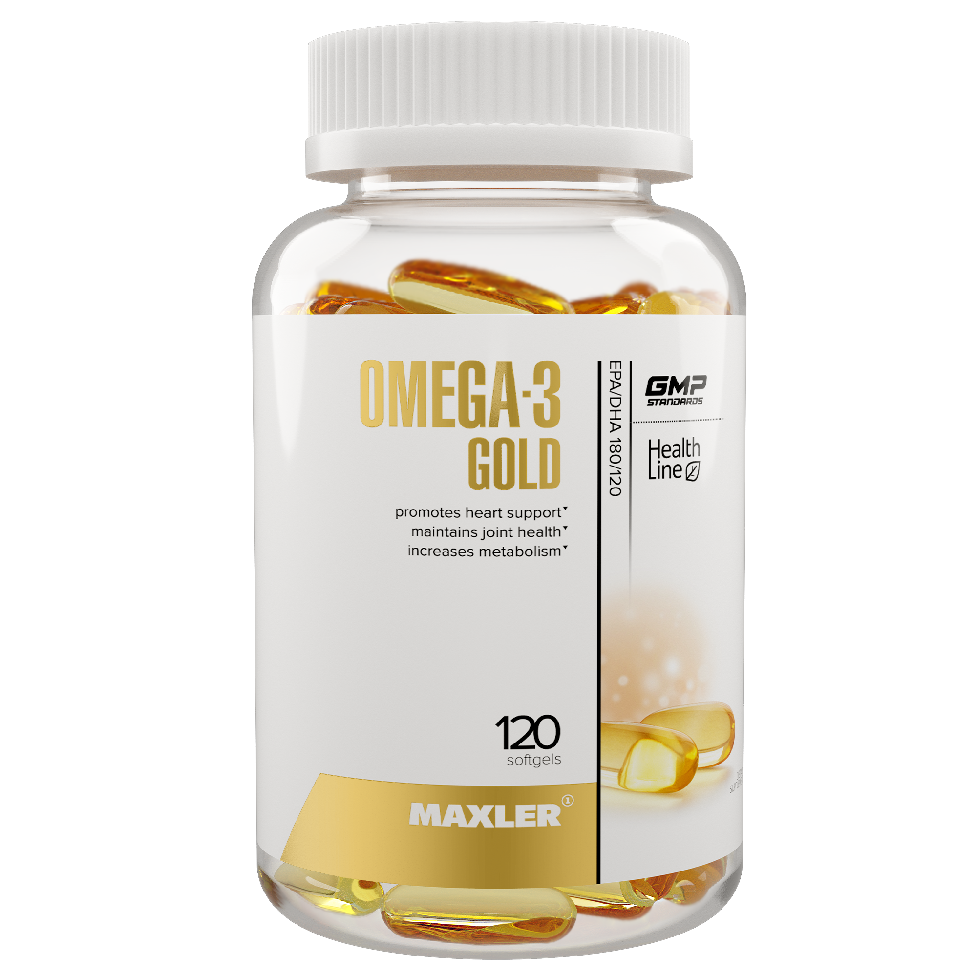 Омега-3 Maxler Omega-3 Gold 120 softgels