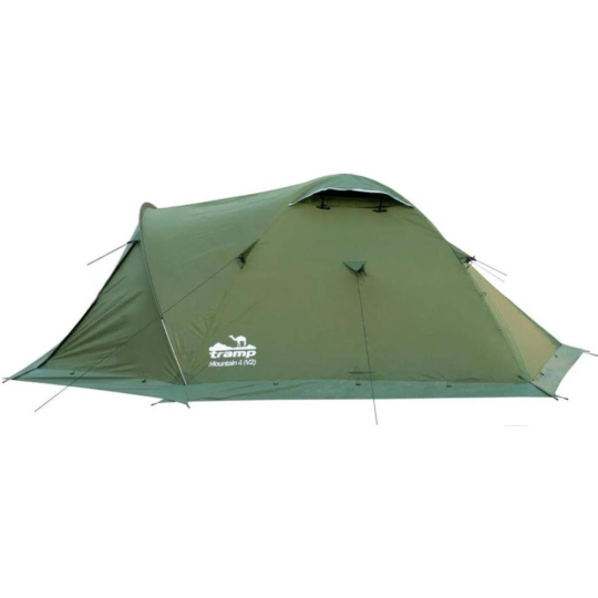 Туристическая палатка «Tramp» Mountain 4 Green V2 2022, TRT-24g