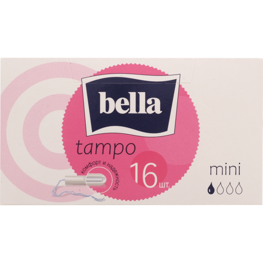 Гигиенические тампоны «Bella» премиум, комфорт, мини, 16 шт