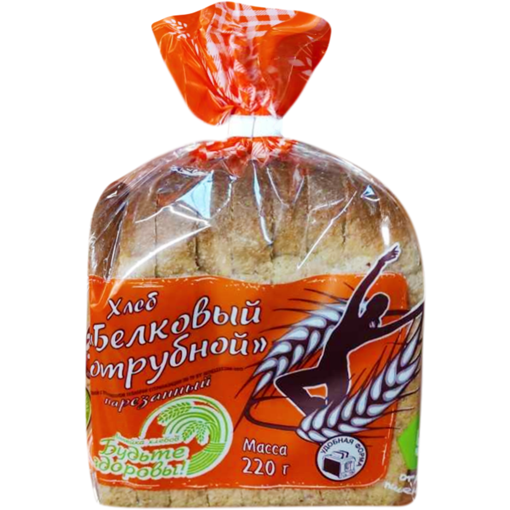 Хлеб «Белковый отрубной» 0.22 кг   #0