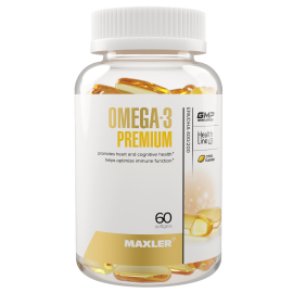 Омега-3 Maxler Omega-3 Premium EPA/DHA 400/200 Citrus Flavor 60 softgels