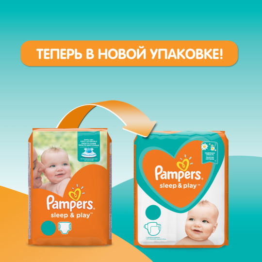 Подгузники детские «Pampers» Sleep & Play, размер 3, 5-9 кг, 78 шт