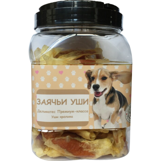 Лакомство для собак «O'dog» Заячьи уши, 500 г