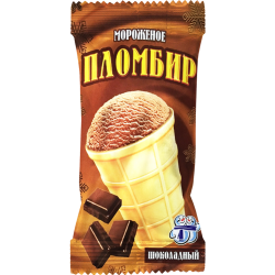 Мо­ро­же­ное шо­ко­лад­ное, в ва­фель­ном ста­кан­чи­ке, 80 г