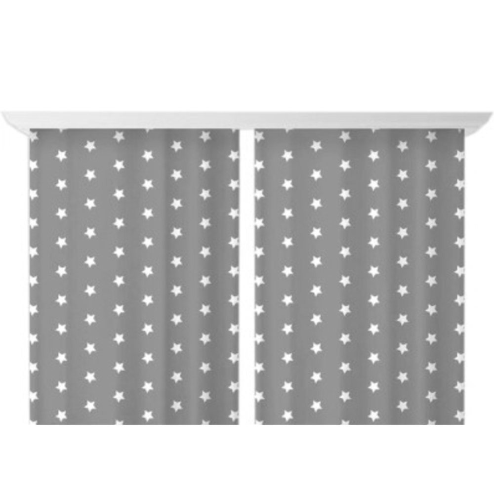 Комплект штор «Этель» Grey stars, 145х260 см, 2 шт