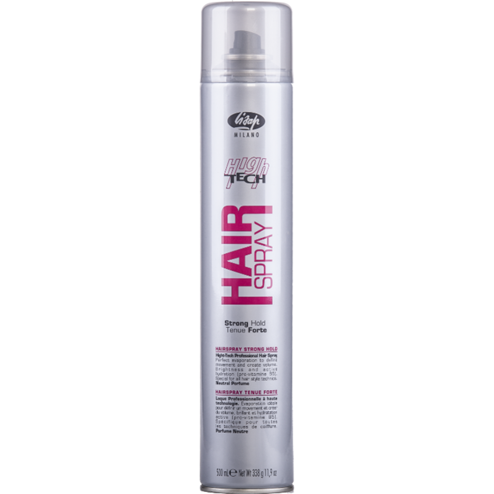 Лак для волос «Lisap» Hair Spray Strong Hold High Tech, сильная фиксация, 500 мл