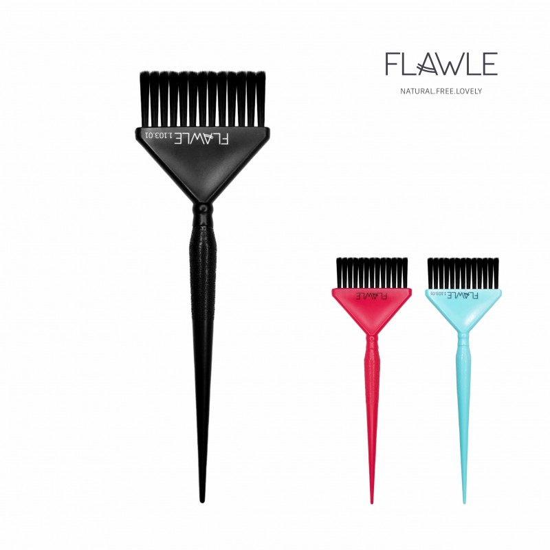 Широкая кисть для окрашивания FLAWLE (Black / Blue / Pink) 1.103.01