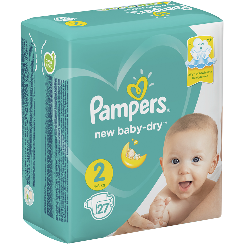 Подгузники «Pampers» New Baby-Dry 4–8 кг, размер 2, 27 шт #4