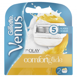 Сменные кассеты / лезвия для бритья женские Gillette Venus Olay Comfortglide 2 шт.
