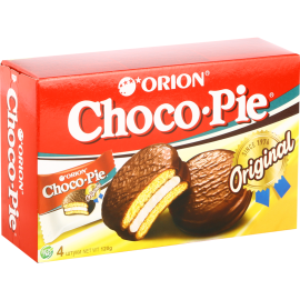 Печенье-бисквит «Choco Pie Orion» Оригинал, 4х30 г