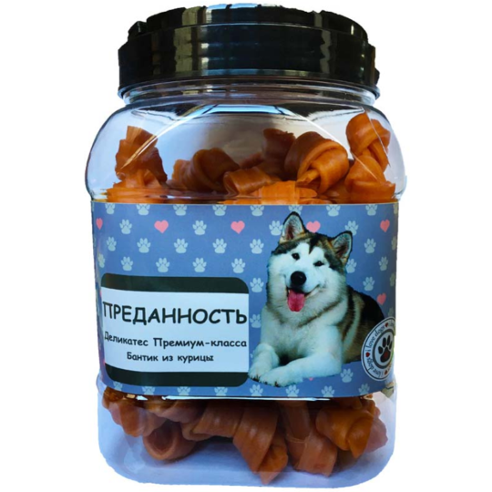 Лакомство для собак «O'dog» Преданность, бантик из курицы, 750 г