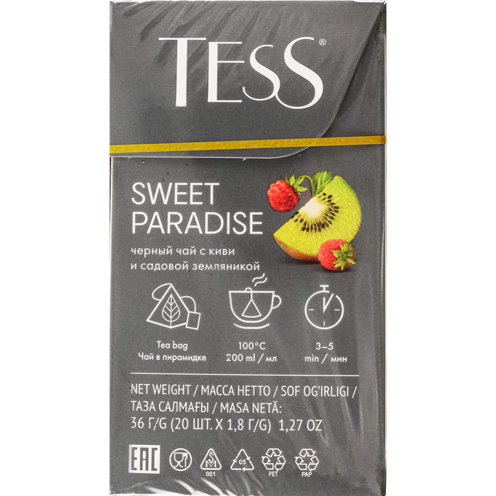 Чай черный «Tess» Sweet Paradise, 20х1.8 г #1