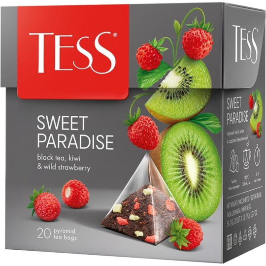 Чай черный «Tess» Sweet Paradise, 20х1.8 г