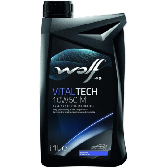 Масло моторное «Wolf» VitalTech, 10W-60 M, 16128/1, 1 л