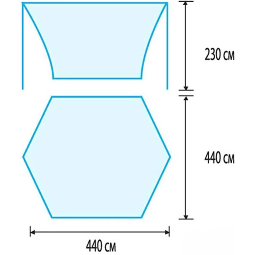 Туристический шатер «Tramp» Lite Blue V2 2022, TLT-036