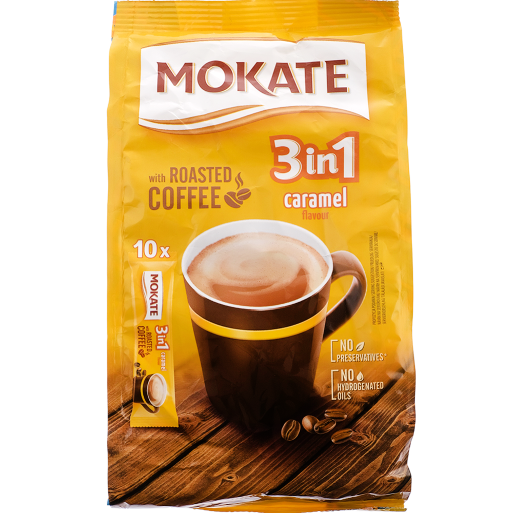 Уп. Кофейный напиток порционный «Mokate» 3 в 1 Caramel, 10х17 г