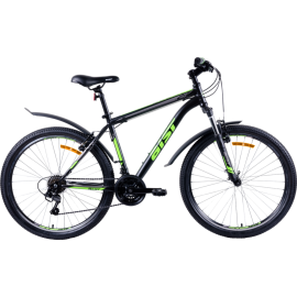 Велосипед «AIST» Quest 26 20, 2023, черный/зеленый