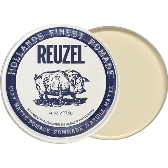 Глина-помада для укладки волос «Reuzel» Clay Matte Pomade, белый, 35 г