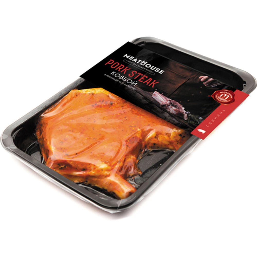 Полуфабрикат из свинины «Pork steak» Ковбой, охажденный, 1 кг #0