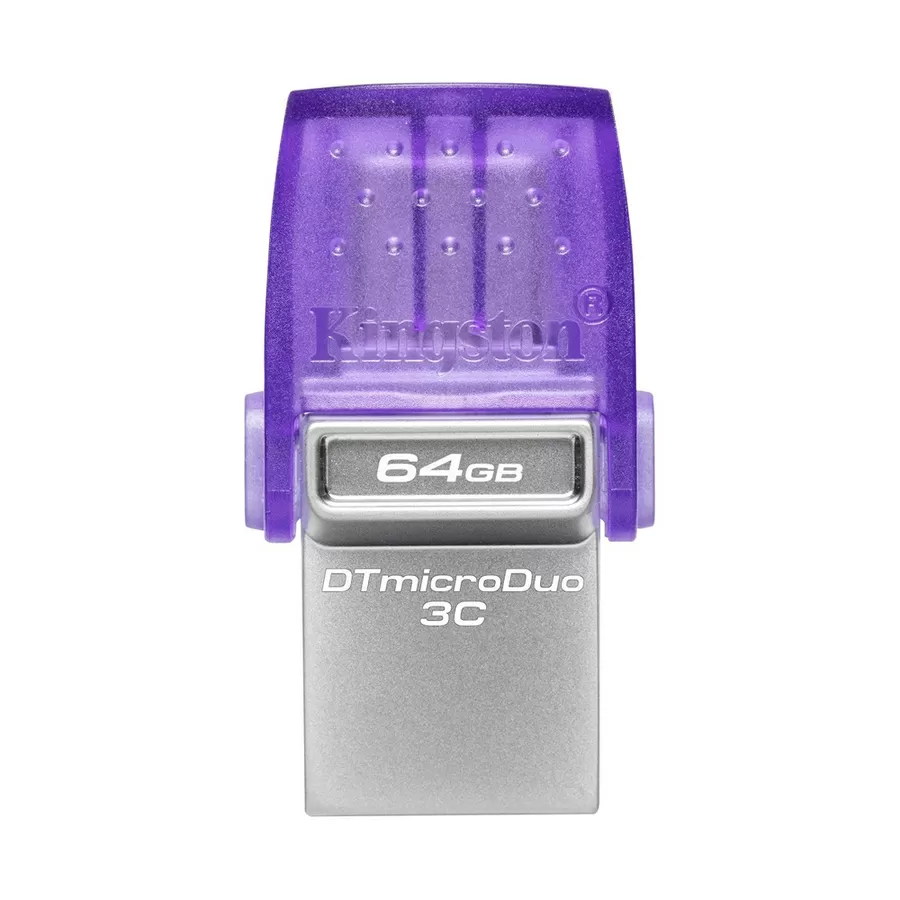 Флешка Flash Kingston DataTraveler microDuo 3C 64GB USB3.2 + Type-C (DTDUO3CG3/64GB) фиолетовый