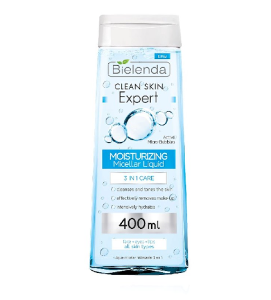 Bielenda CLEAN SKIN EXPERT Мицеллярная вода увлажняющая 400 мл