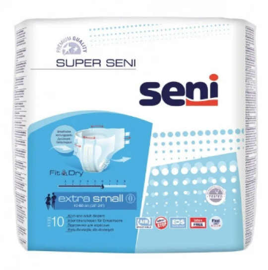 Super Seni extra small Подгузники дышащие для взрослых 10 шт