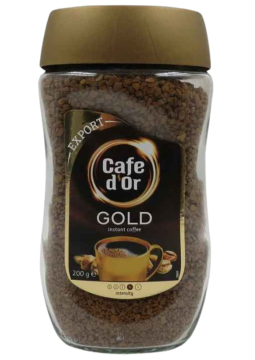 Кофе растворимый Caffe d'Or Gold export в банке 200г