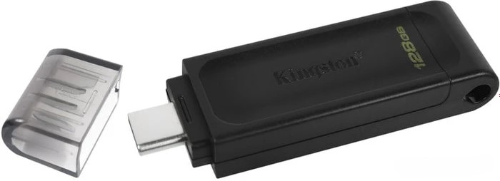 Флешка Type-C Flash Kingston DataTraveler 70 128GB (DT70/128GB) черный