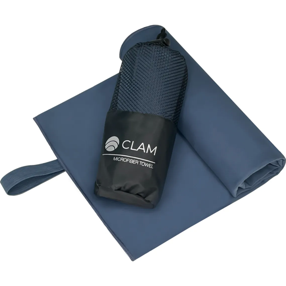 Полотенце «Clam» микрофибра, P020, темно-синий, 70х140 см